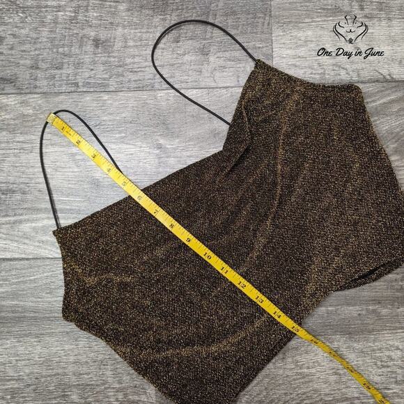 H&M Divided Spaghetti Strap Crop Tank Top Size M - Picture 4 of 5